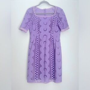 Nanette Lenore Lavender Purple Eyelet Dress